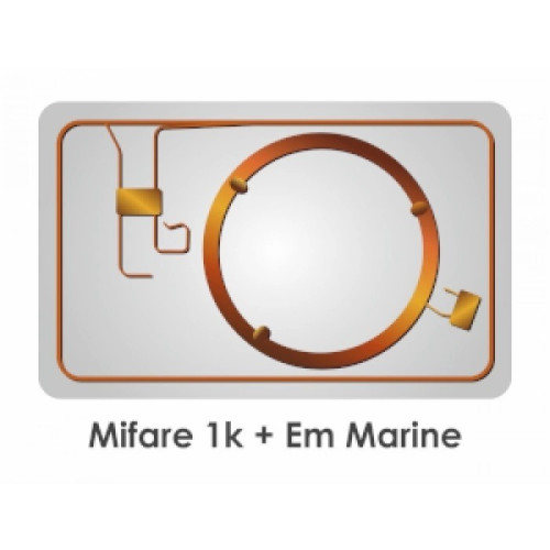 Карта EM Marine + Mifare Plus SE 1k 7b Карта EM Marine + Mifare Plus SE 1k 7b